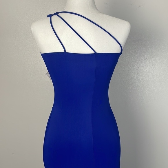 Blue One Shoulder Dress Long Dress Size Medium - Picture 2 of 10
